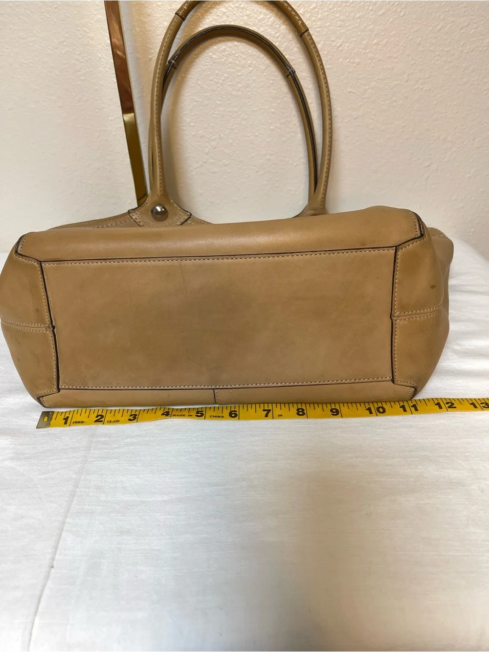 COACH Bleecker Legacy Tote in Tan - Picture 12 of 15